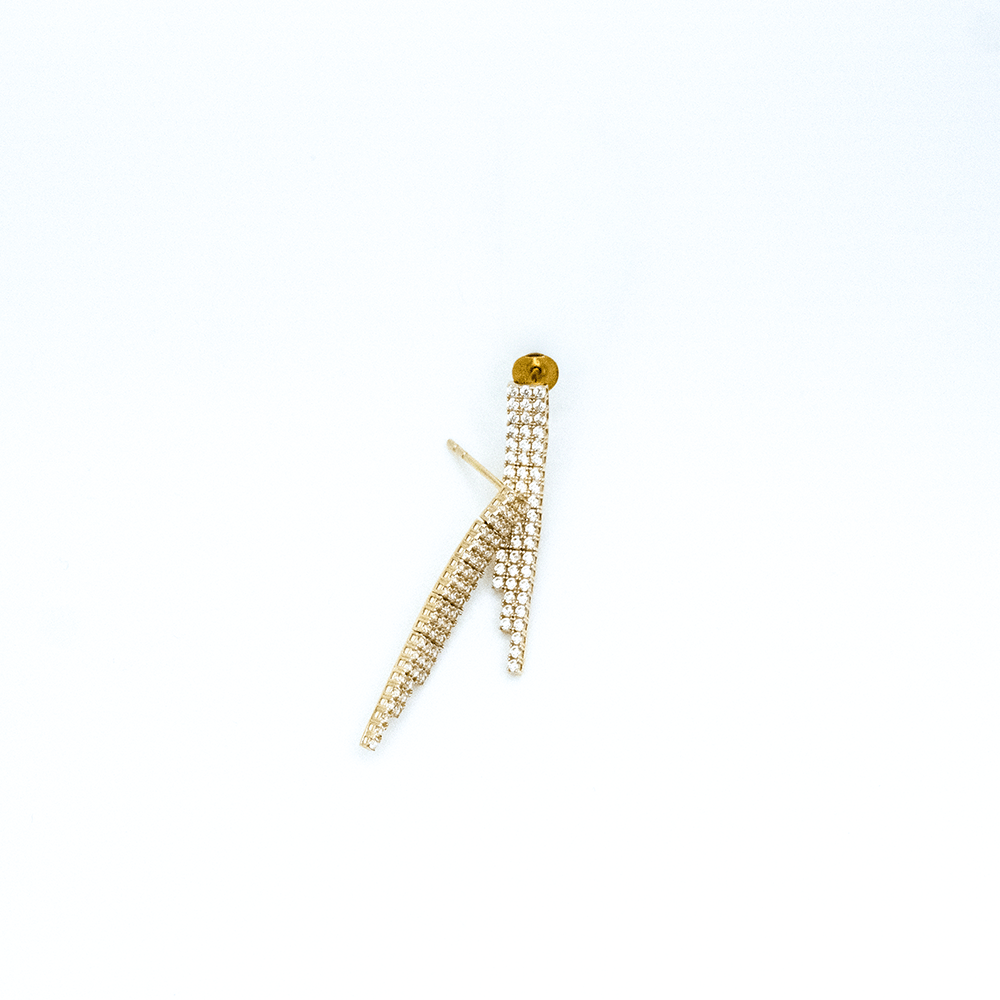 14 Ayar Güneş Damlası Altın Küpe