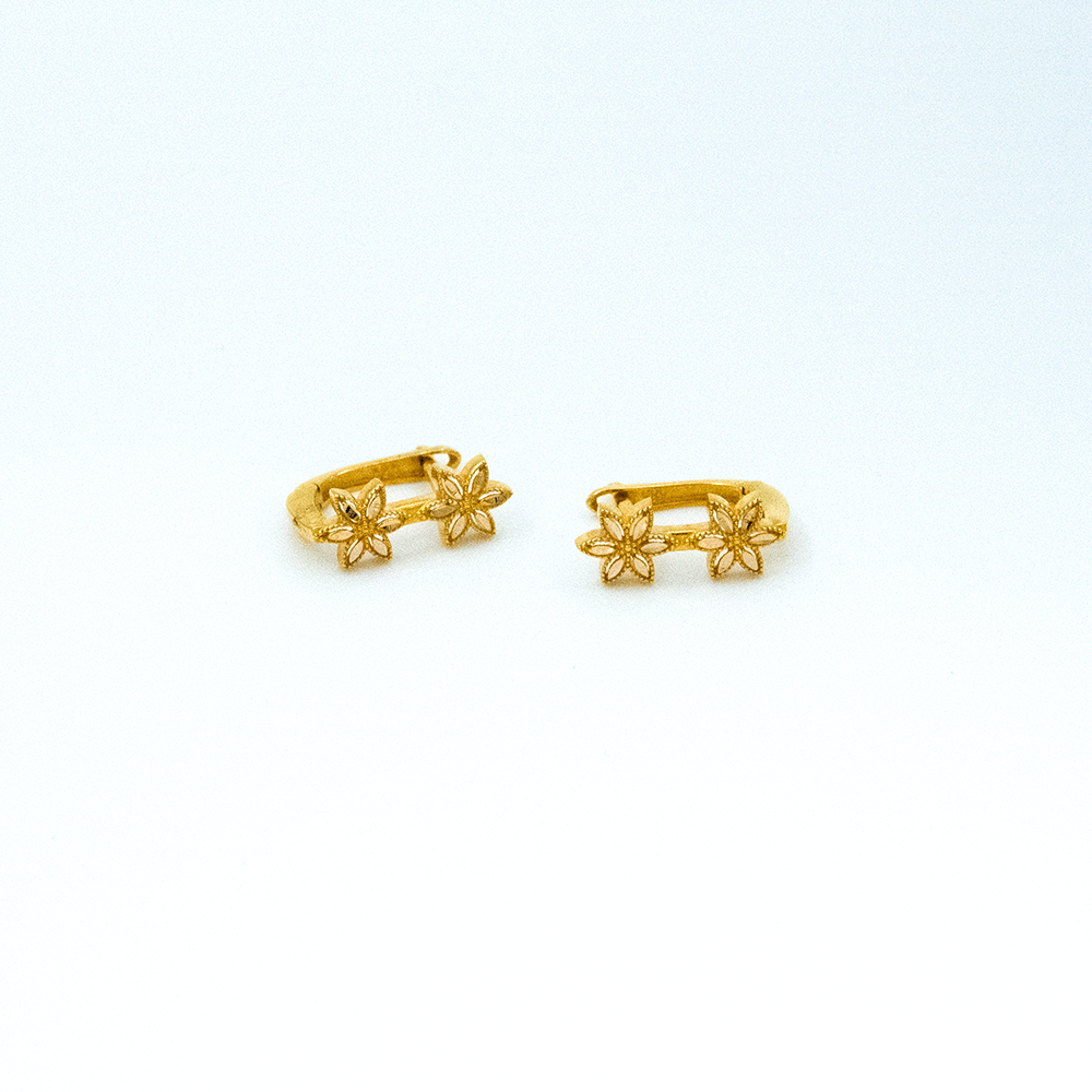 14 Ayar Ayça Işıltısı Altın Küpe