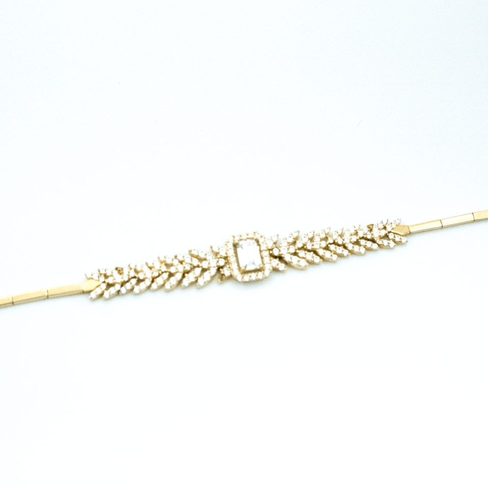 14 Ayar Işıltılı Harmoni Altın Bileklik