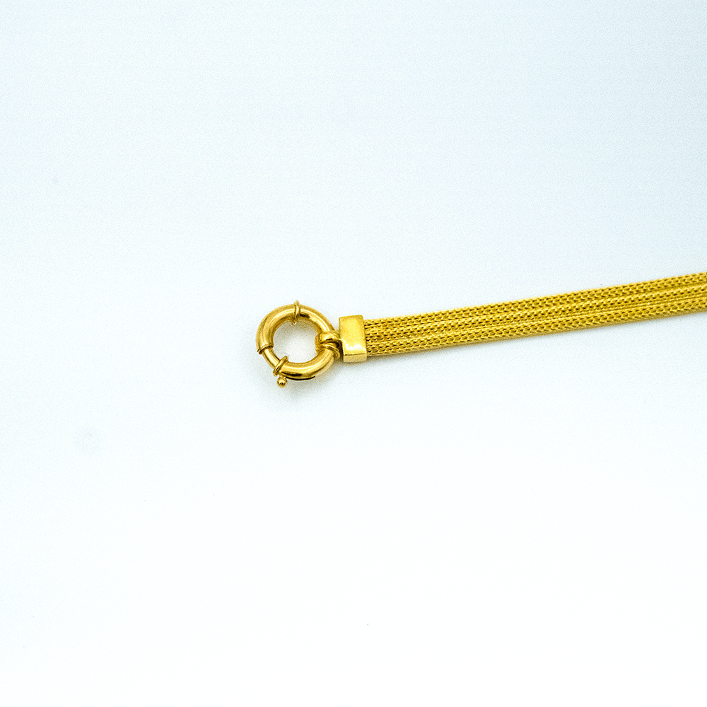 14 Ayar Saf Işıltı Altın Bileklik