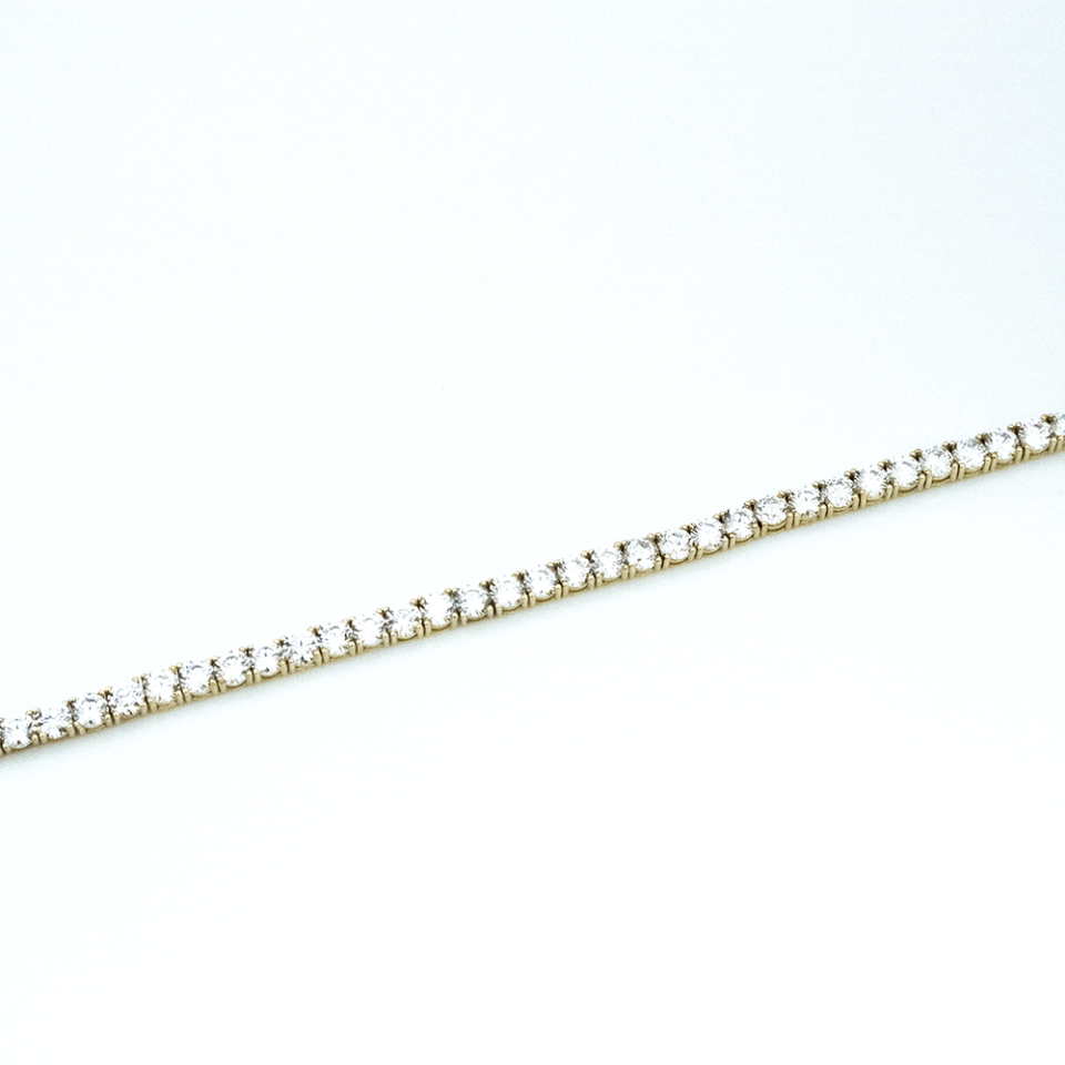 14 Ayar Zarif Işıltı Altın Bileklik