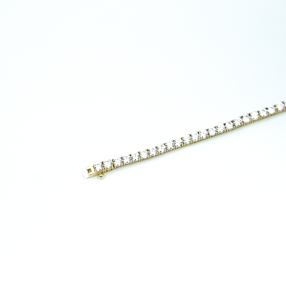 14 Ayar Zarif Işıltı Altın Bileklik