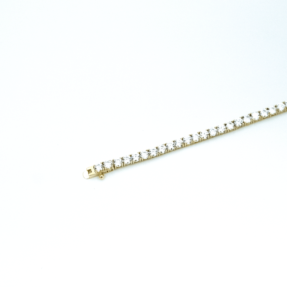 14 Ayar Zarif Işıltı Altın Bileklik