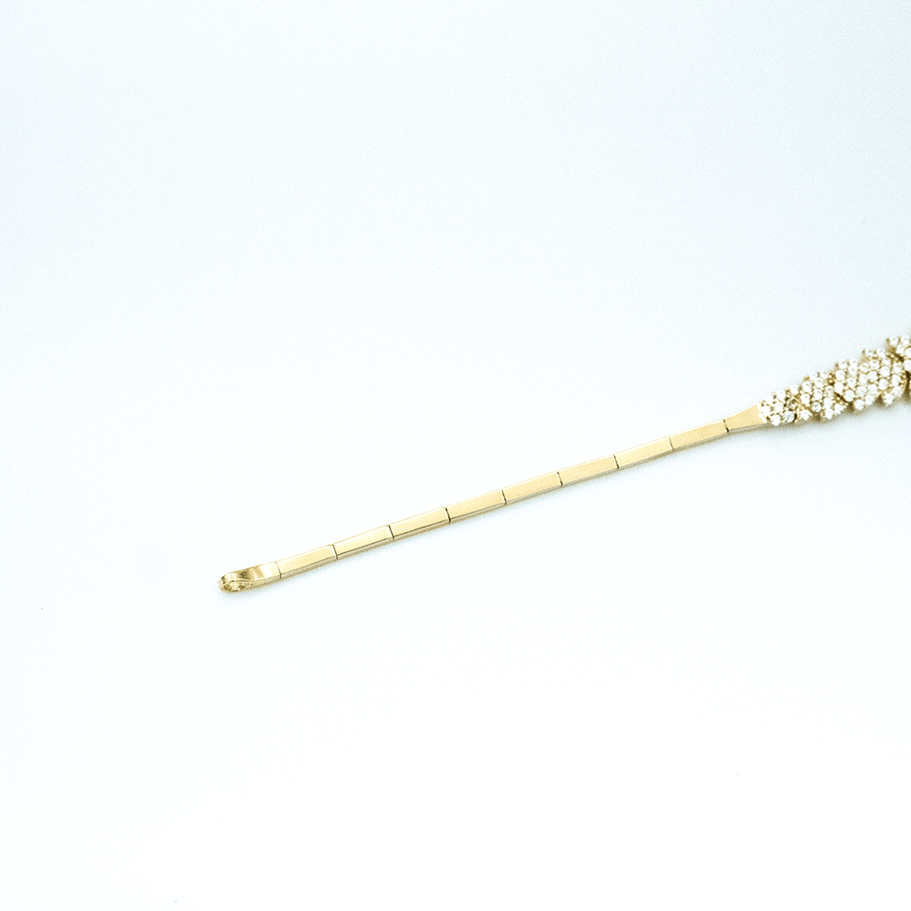 14 Ayar Parlayan Göz Altın Bileklik