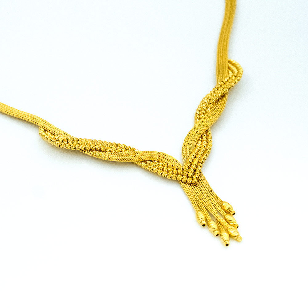 14 Ayar Şafak Işıltısı Altın Gerdanlık