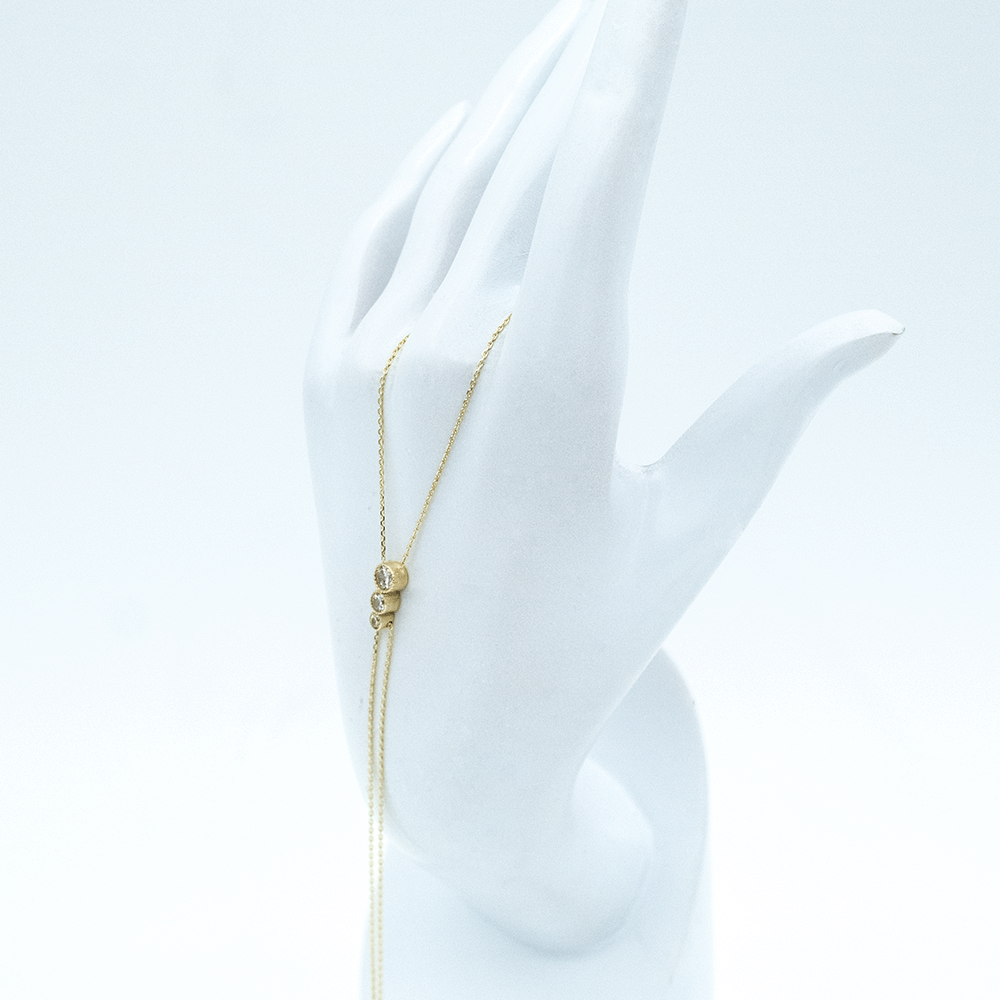 14 Ayar Büyükten Küçüğe Taşlı Şahmeran Altın Bileklik