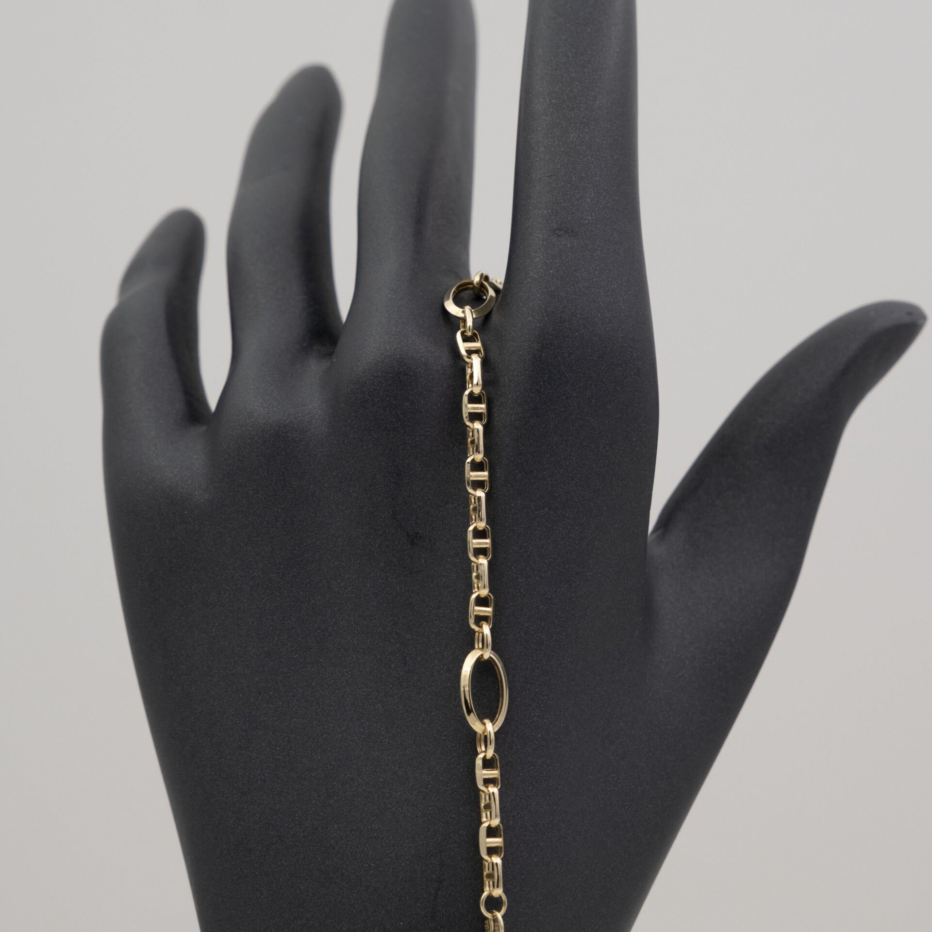 14 Ayar Halka Detaylı Altın Bileklik