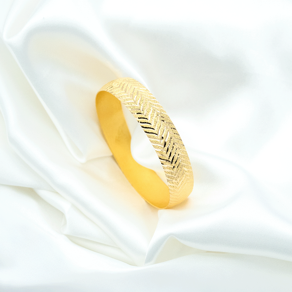 22 Ayar Ok Çizgili Desenli Mega Altın Bilezik 100 Gr