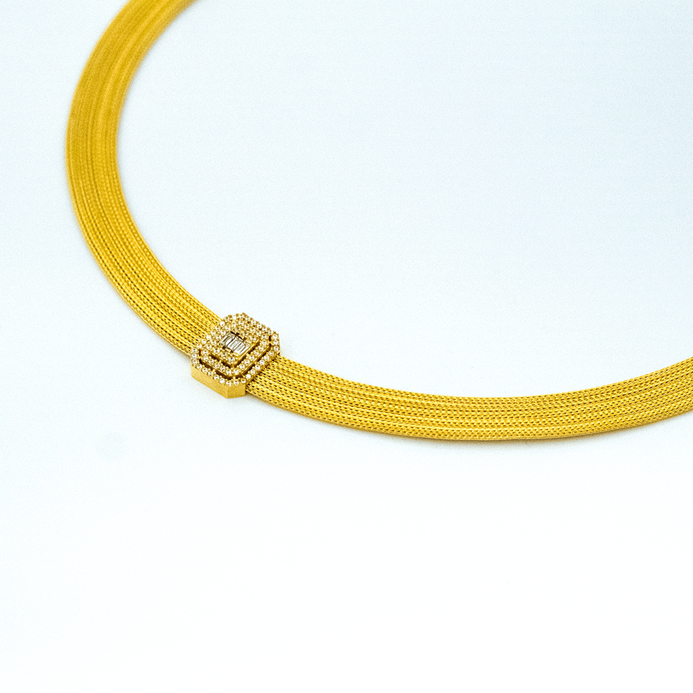 14 Ayar Ayışığı Zerafeti Altın Gerdanlık