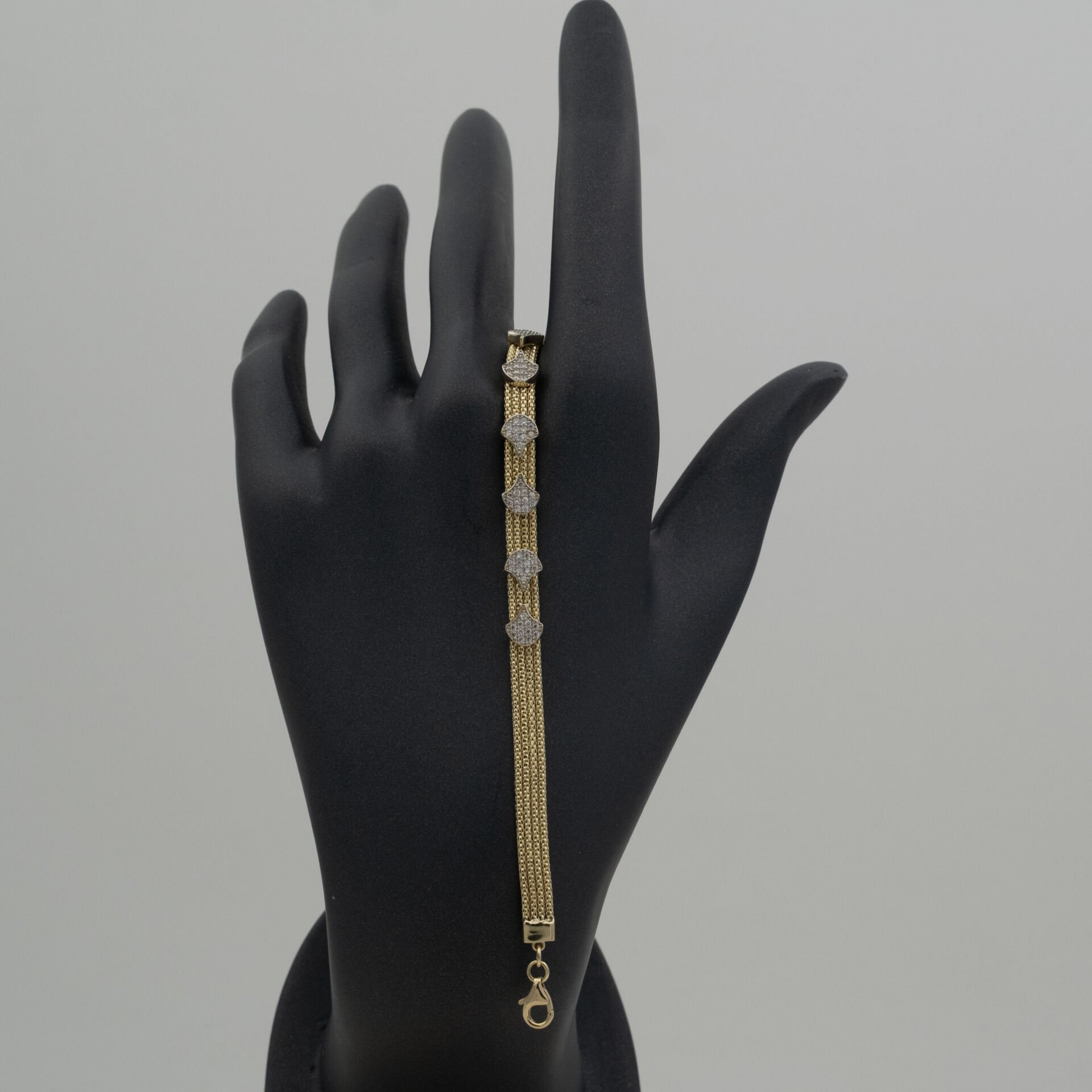 14 Ayar Dört Sıra Altın Bileklik