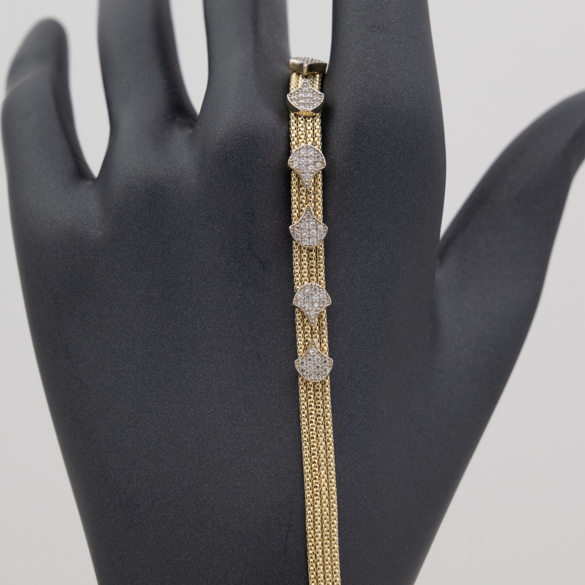 14 Ayar Dört Sıra Altın Bileklik