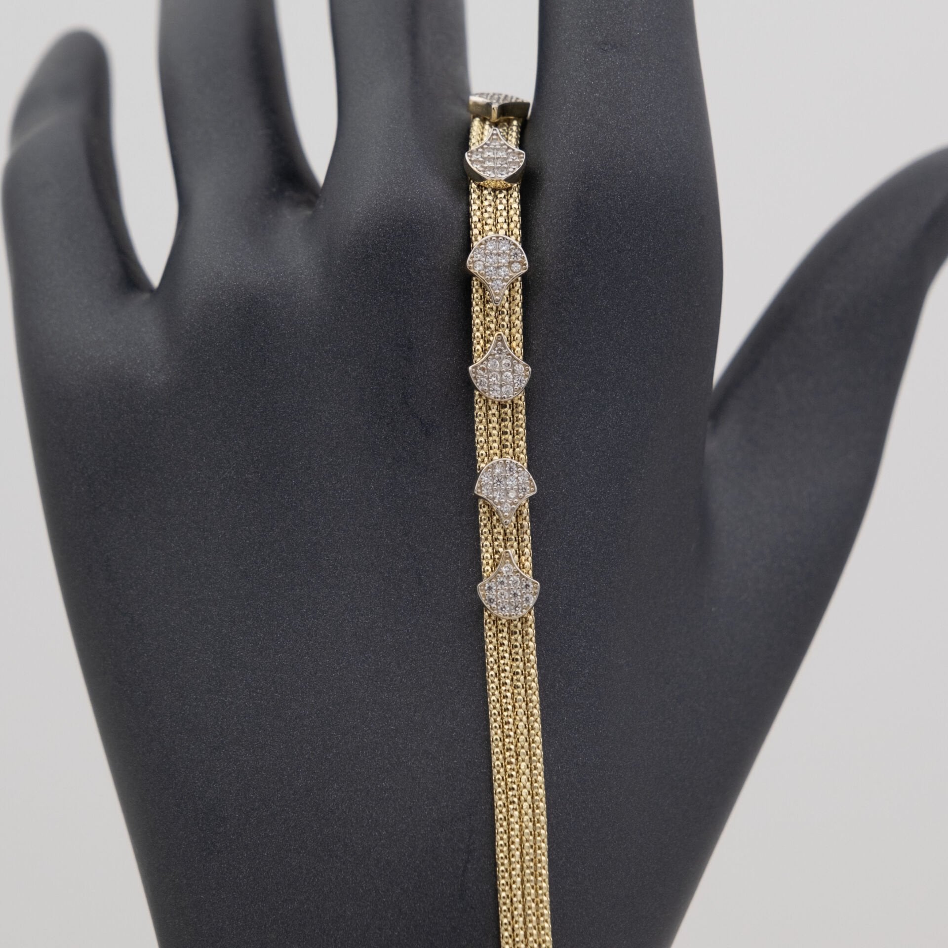 14 Ayar Dört Sıra Altın Bileklik