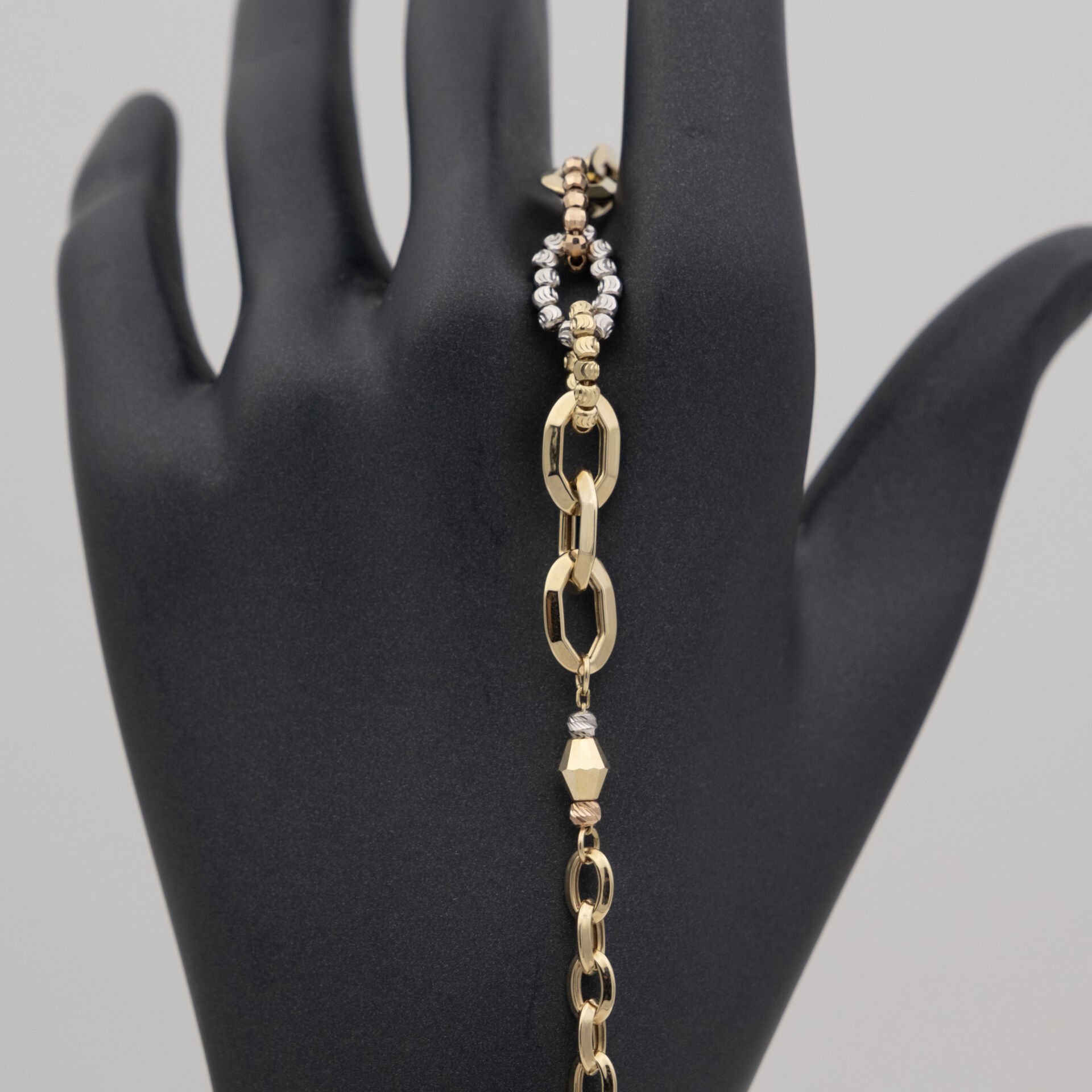 14 Ayar Dorika Sıralı Altın Bileklik