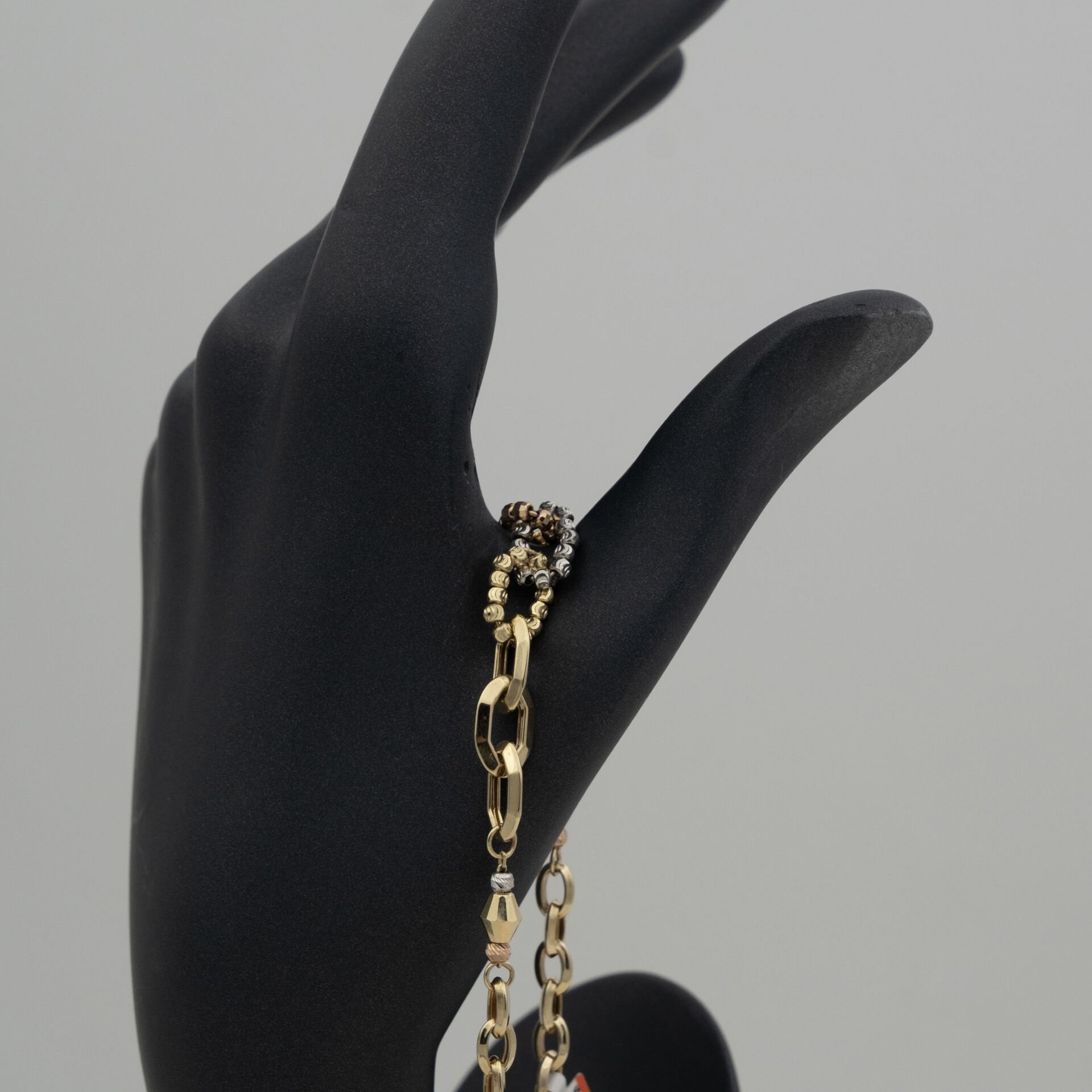 14 Ayar Dorika Sıralı Altın Bileklik