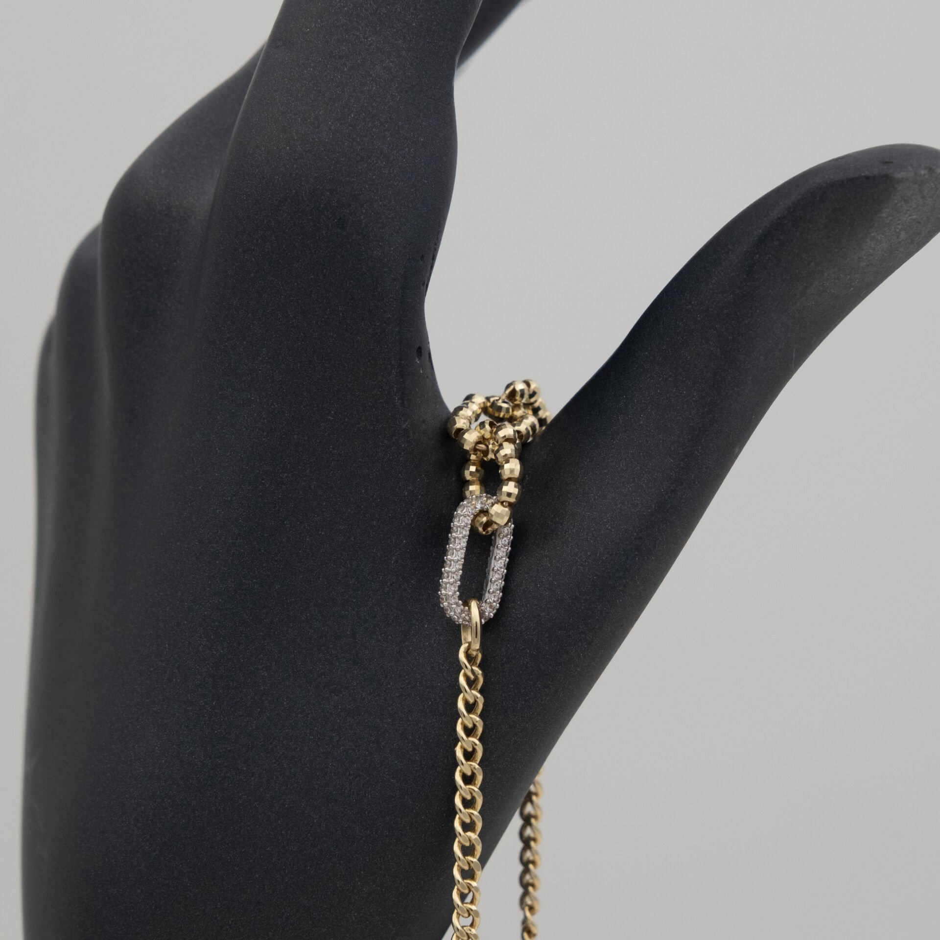 14 Ayar Sıralı Altın Bileklik