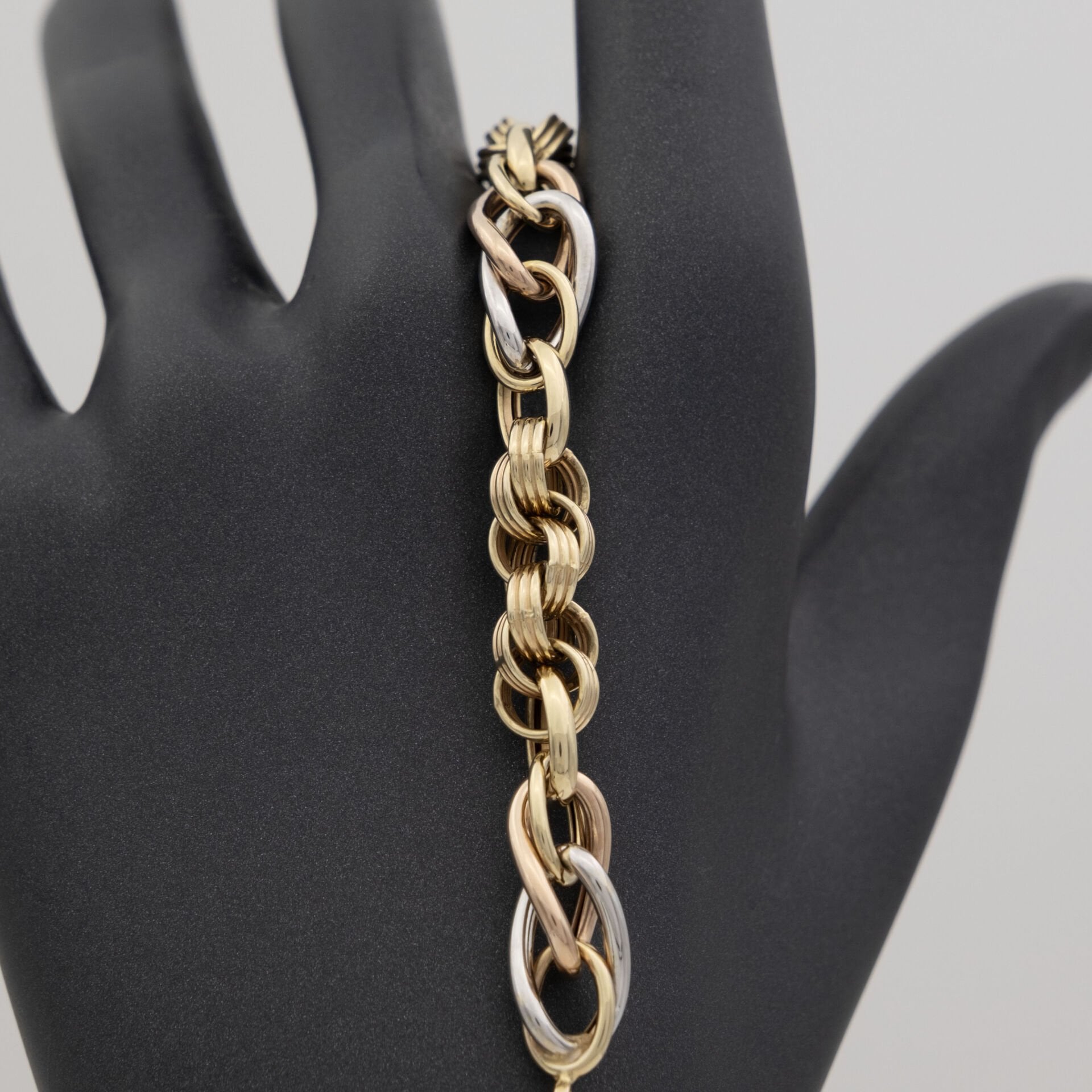 14 Ayar Parıltılı Renkli Altın Bileklik