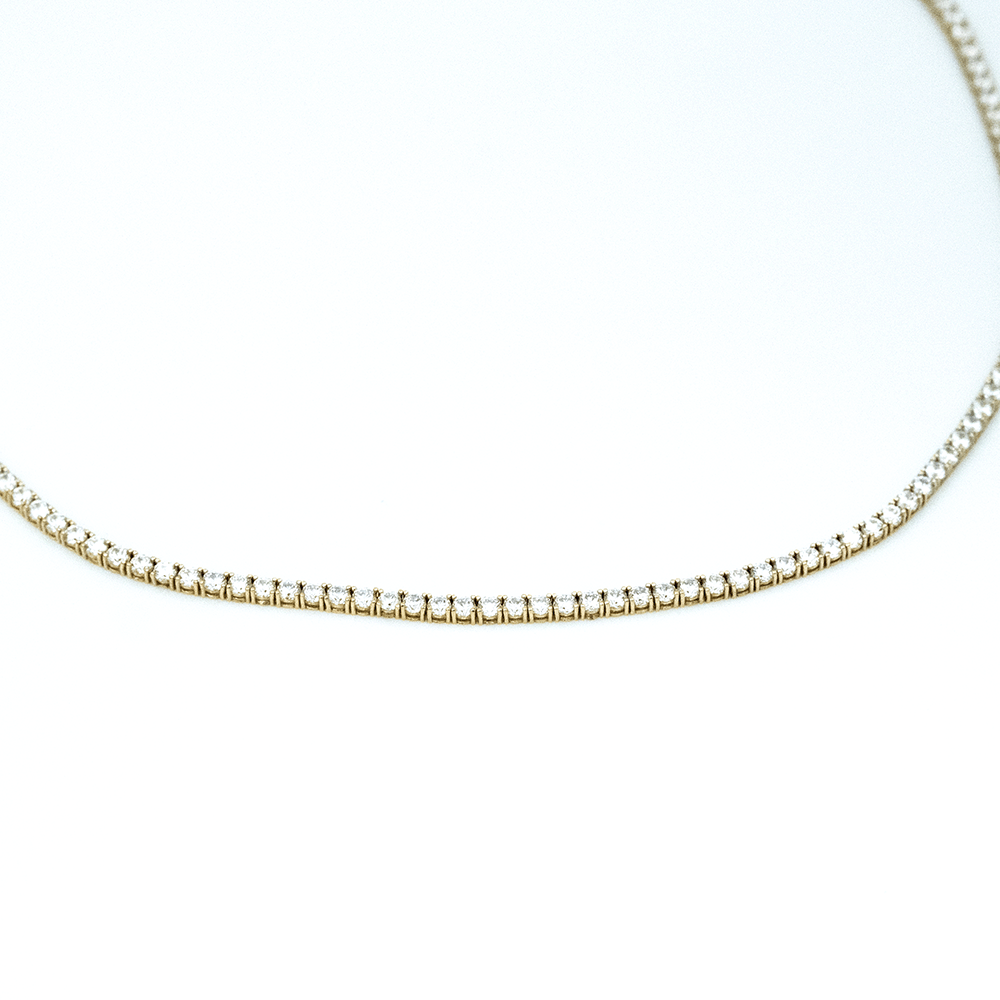 14 Ayar Işıltılı Altın Gerdanlık