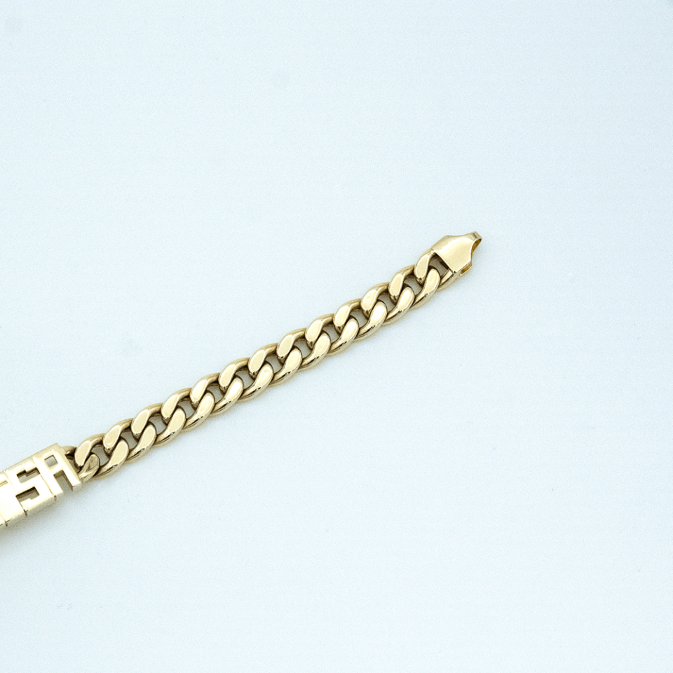 14 Ayar Melisa Yazılı Altın Bileklik