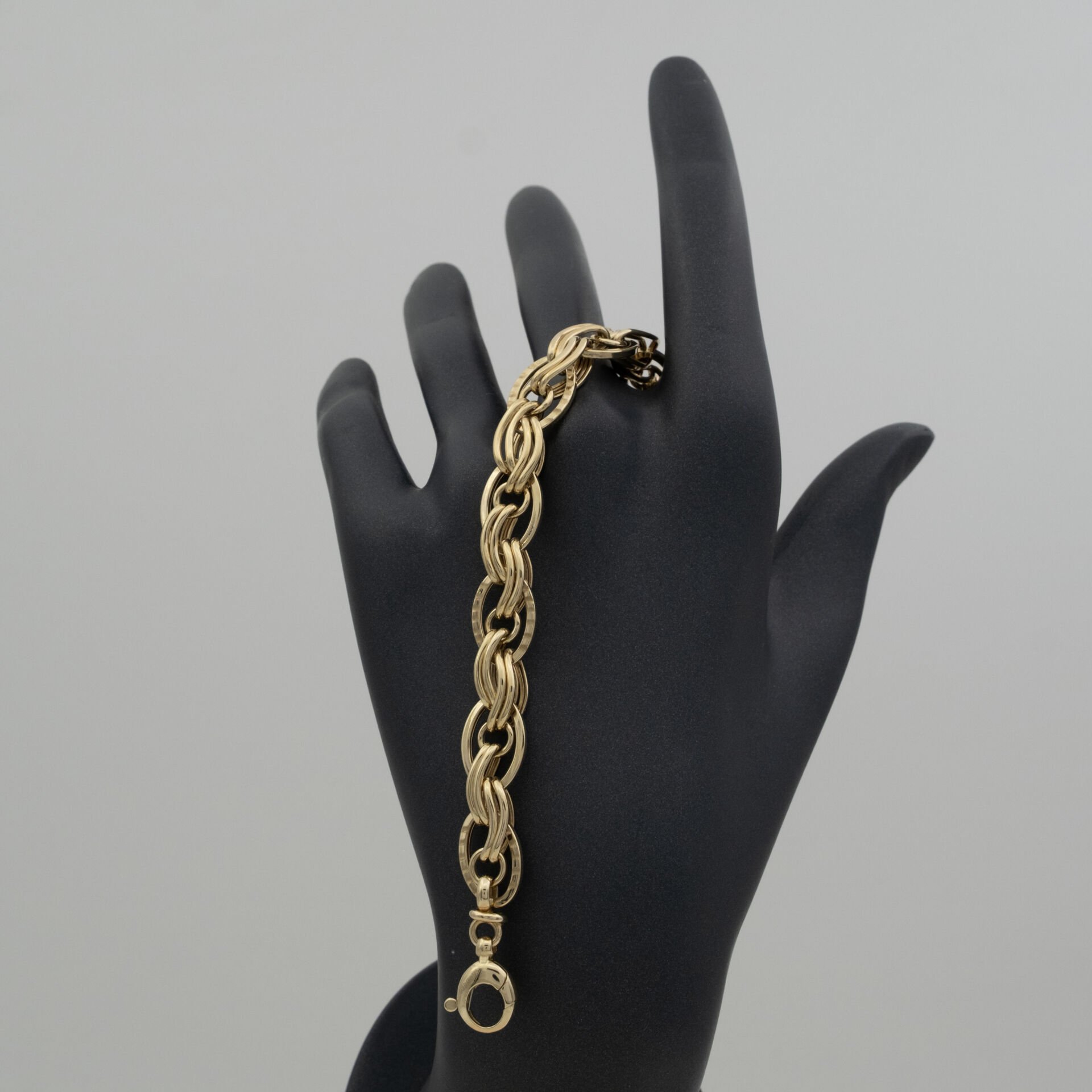 14 Ayar Çift Halka Altın Bileklik