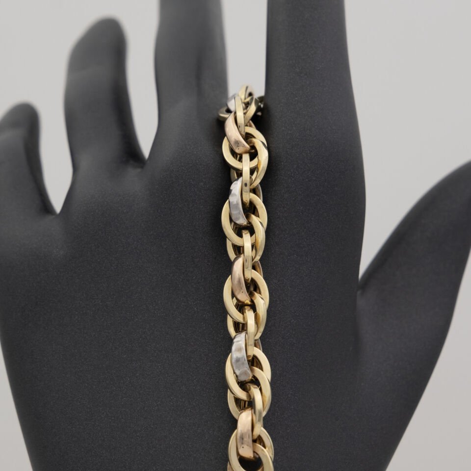 14 Ayar Renkli Detay Altın Bileklik