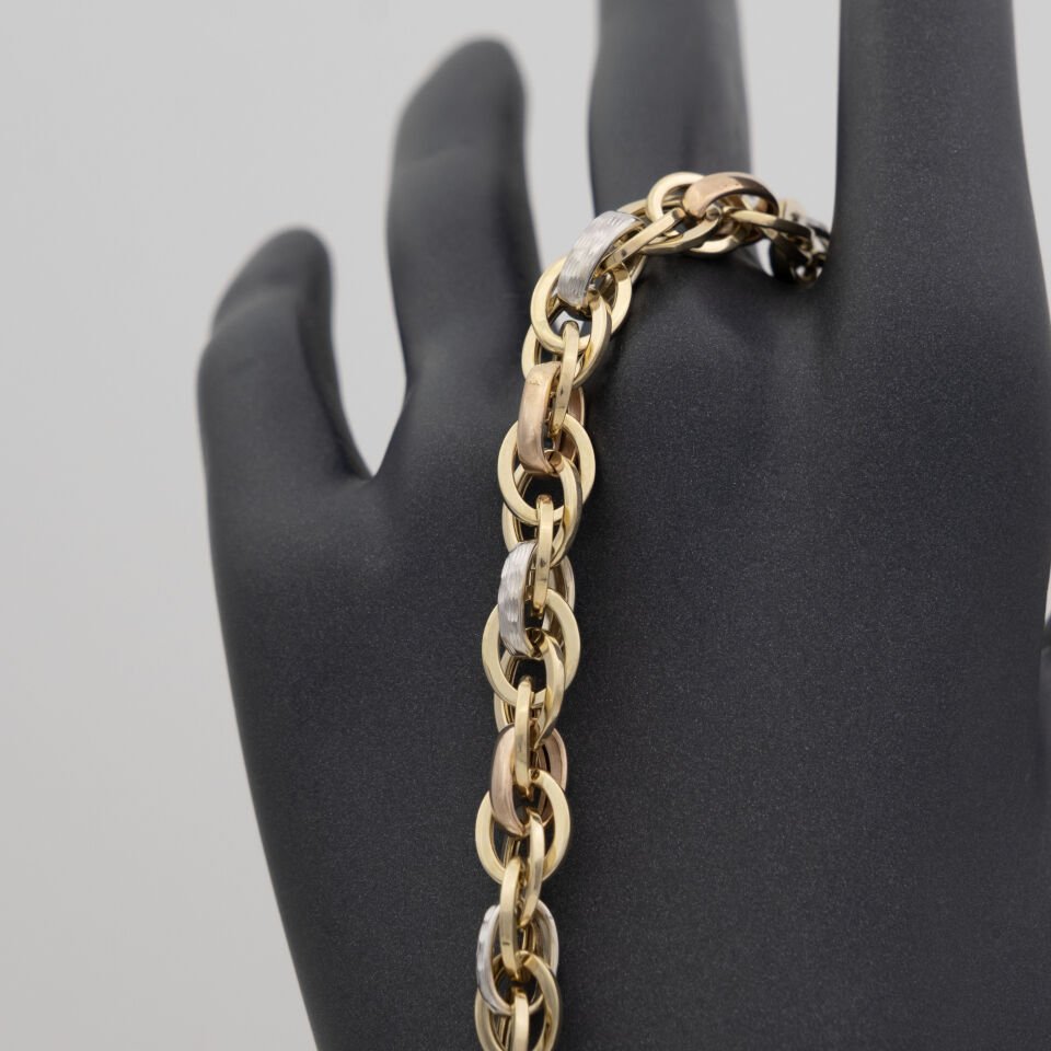 14 Ayar Renkli Detay Altın Bileklik