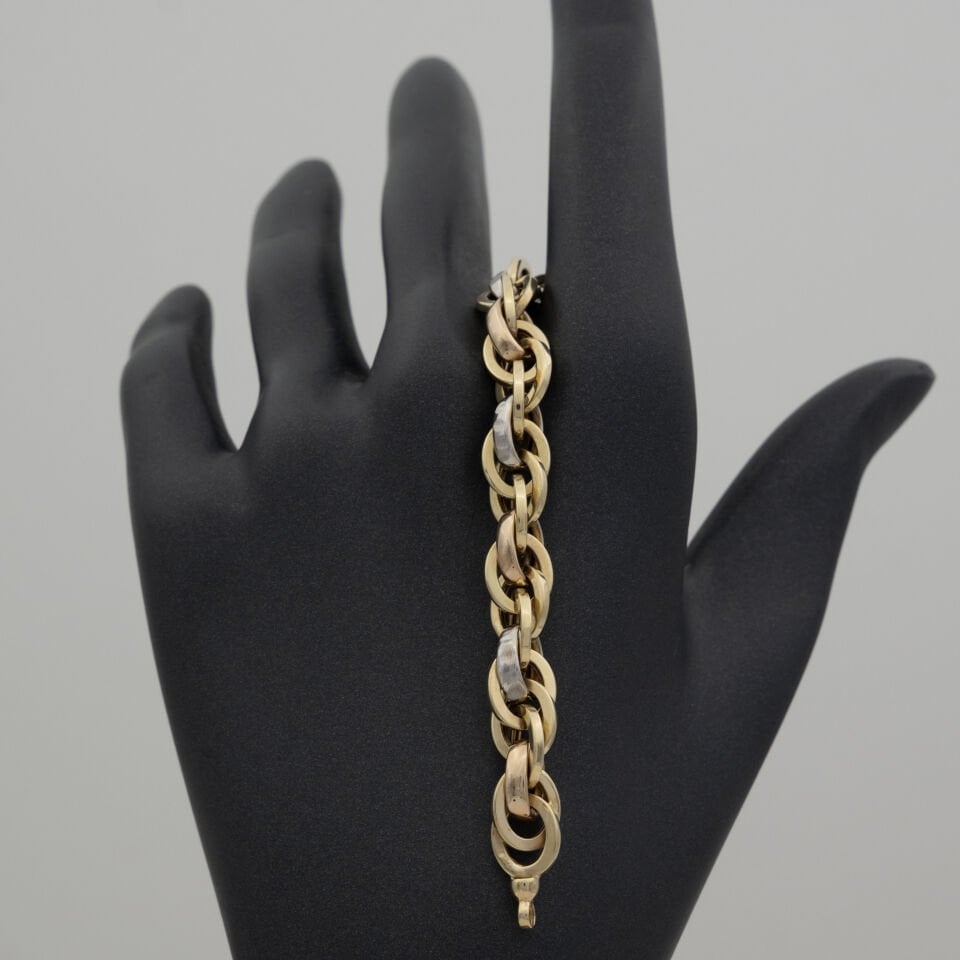 14 Ayar Renkli Detay Altın Bileklik