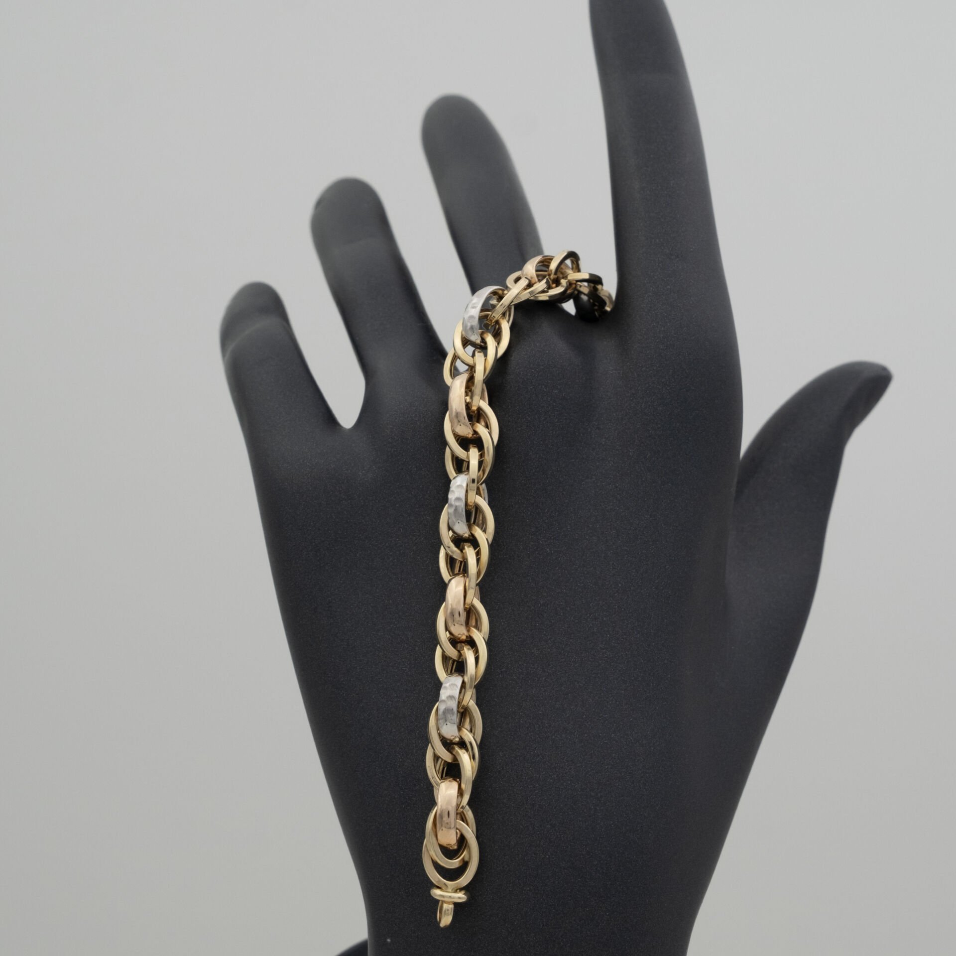 14 Ayar Desenli Altın Bileklik