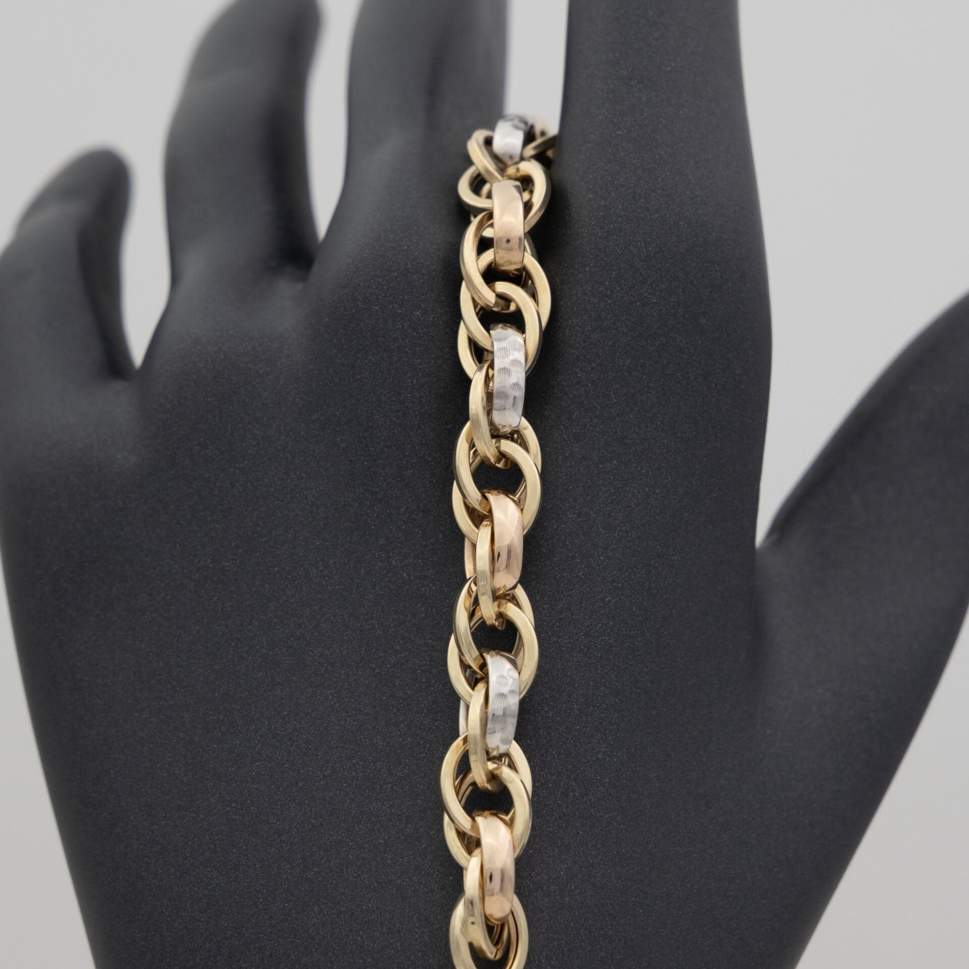 14 Ayar Renkli Detaylı Altın Bileklik