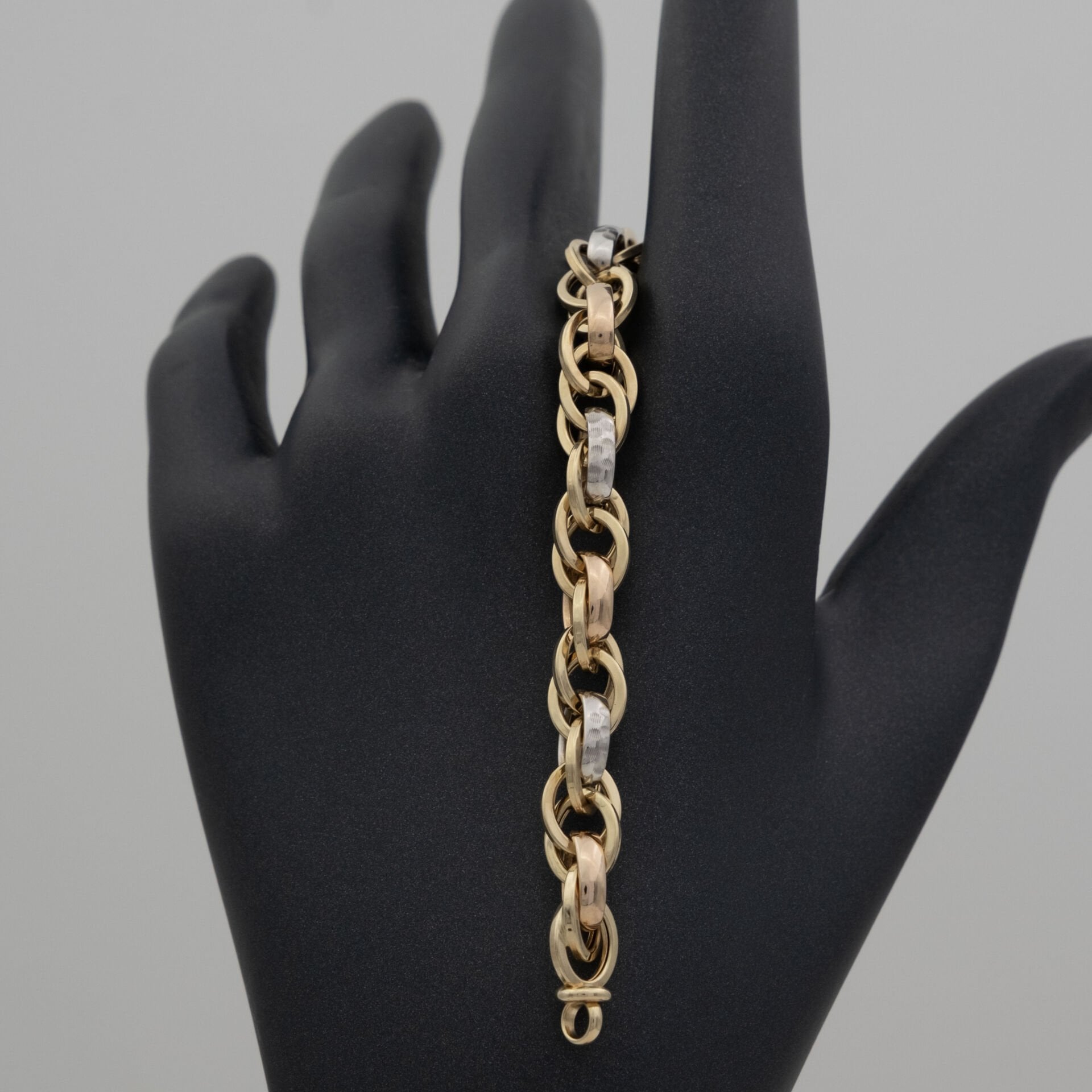 14 Ayar Renkli Detaylı Altın Bileklik