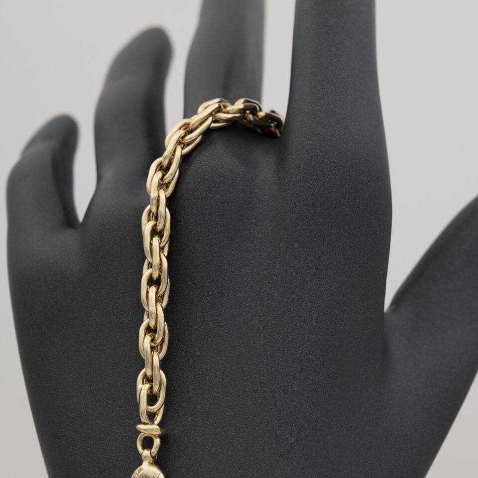 14 Ayar Ataç Sıralı Altın Bileklik