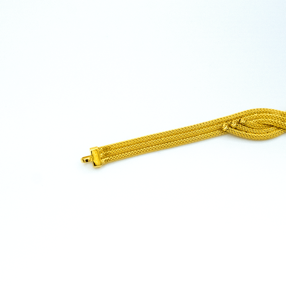 14 Ayar Sonsuz Dalgalar Altın Bileklik