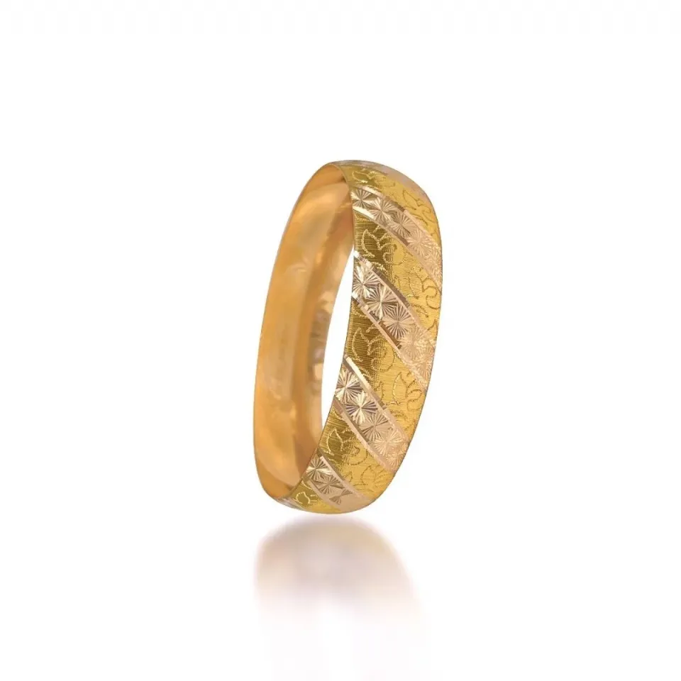 22 Ayar Çapraz Çizgili Noktalı Mega Gold Altın Bilezik 40 Gr
