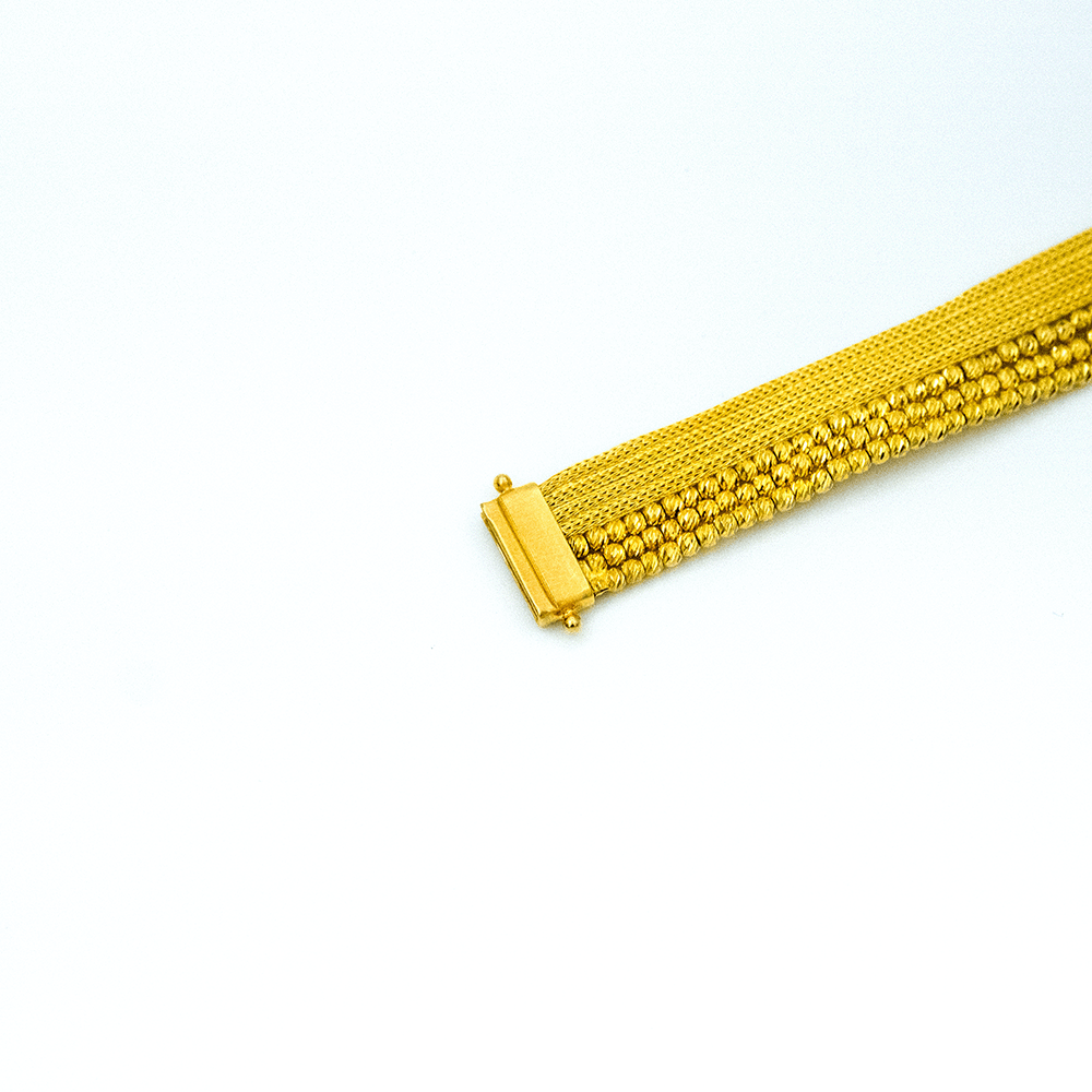 14 Ayar Zümrüt Yankısı Altın Bileklik