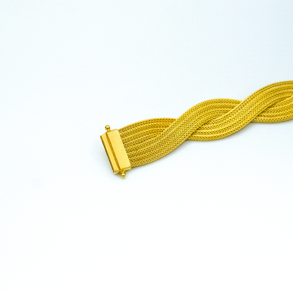 14 Ayar Kır Çiçeği Dokunuşu Altın Bileklik