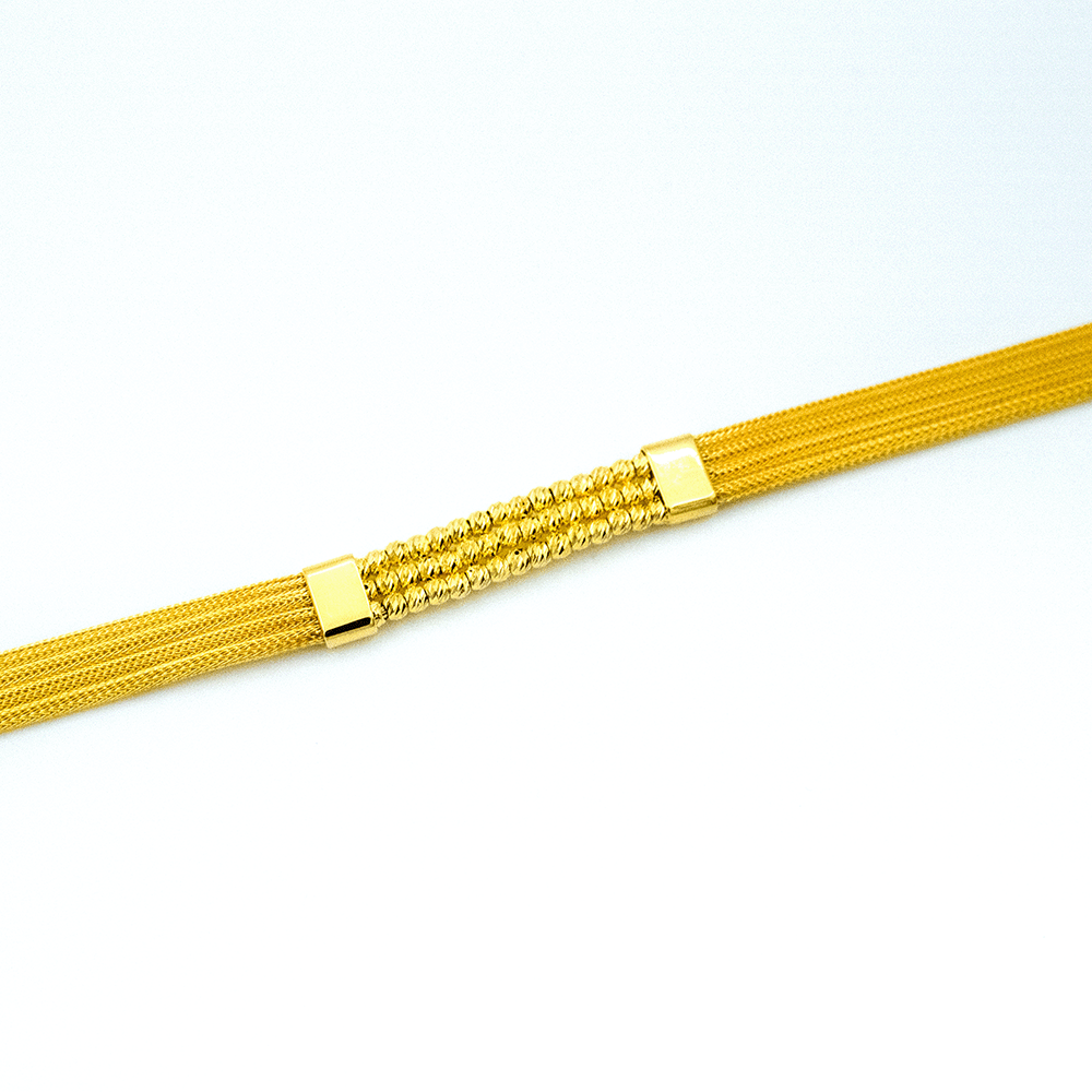 14 Ayar Masalın Işıltısı Altın Bileklik