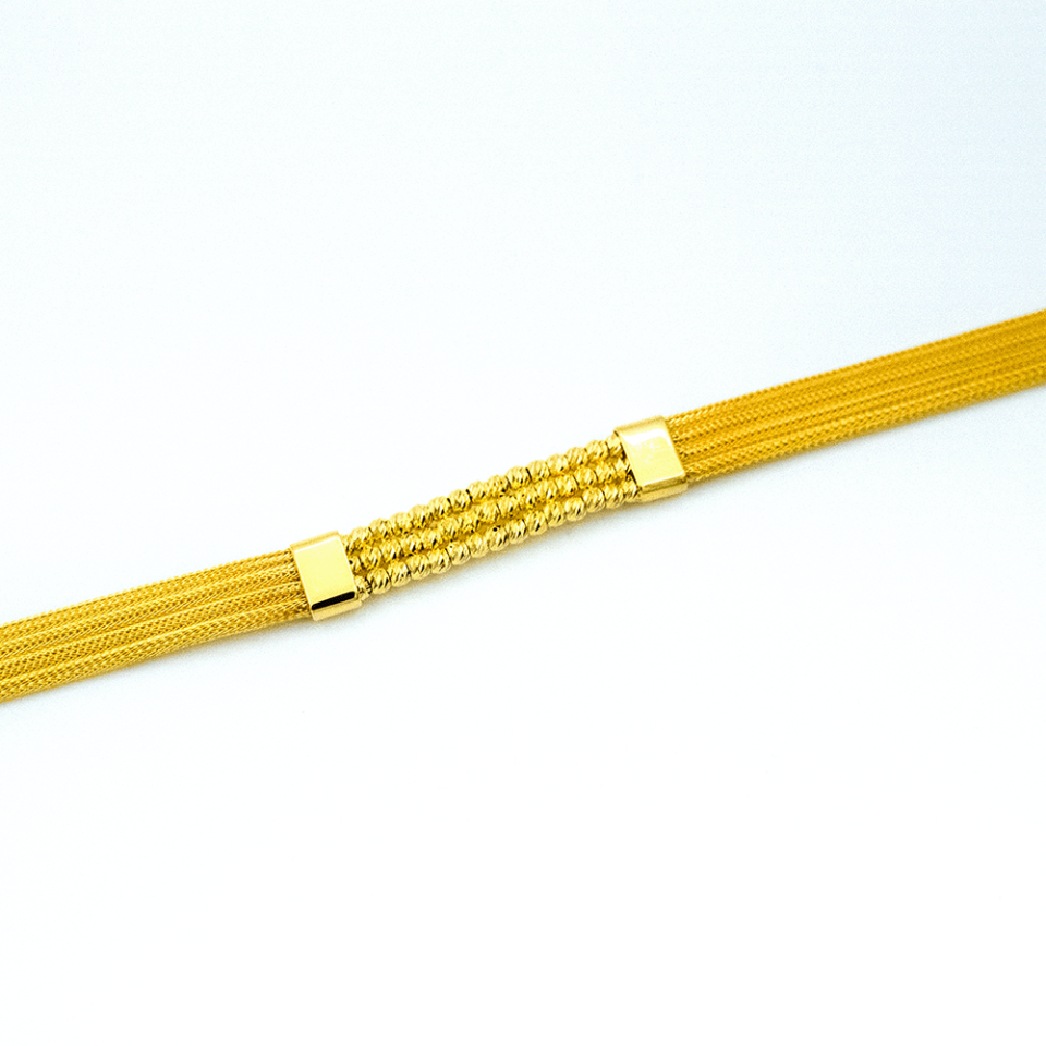 14 Ayar Masalın Işıltısı Altın Bileklik