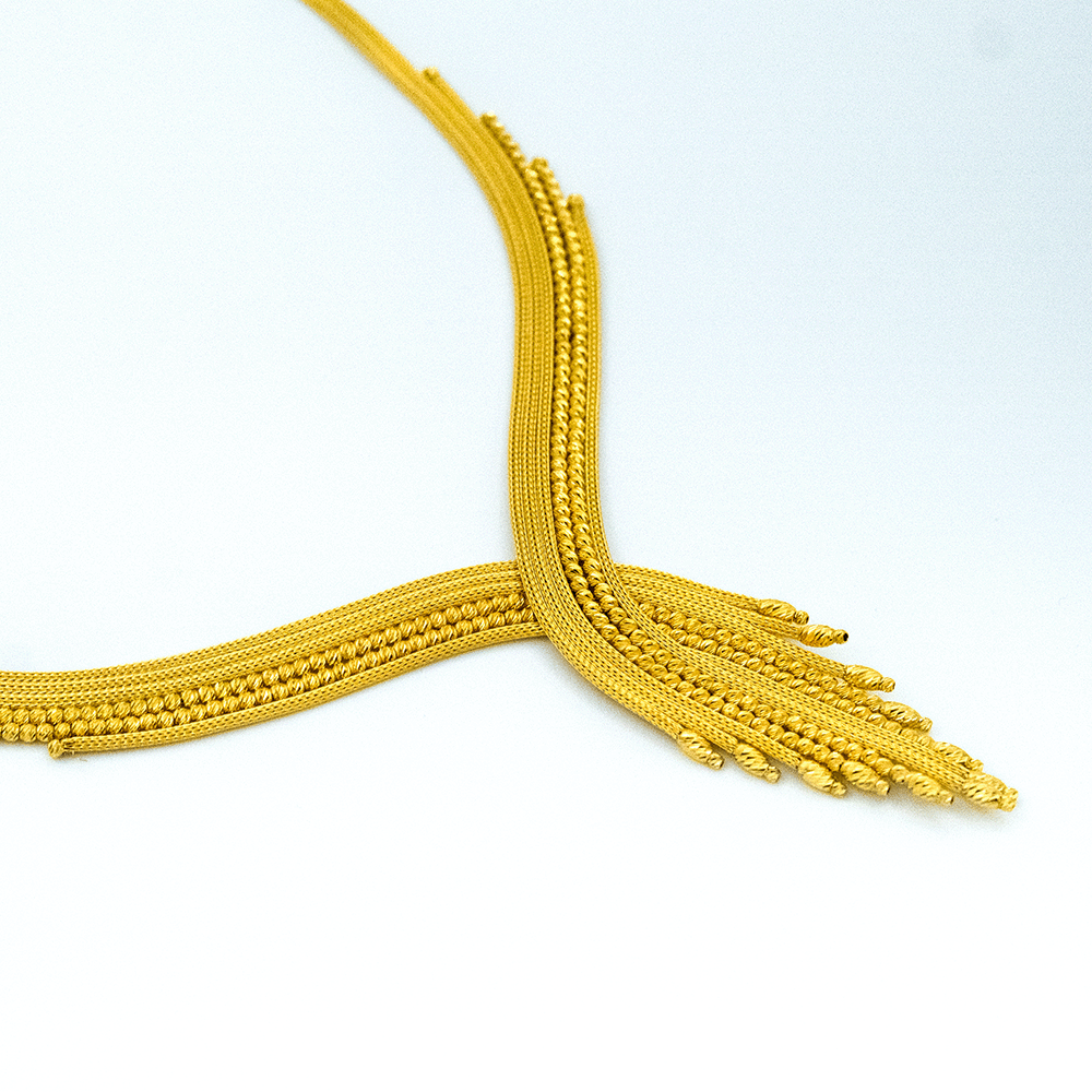 14 Ayar Kum Saati Zarafeti Altın Gerdanlık