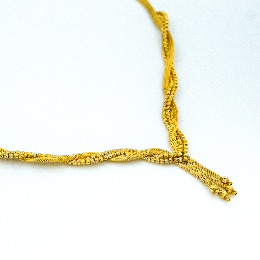 14 Ayar Şelale Fısıltısı Altın Gerdanlık