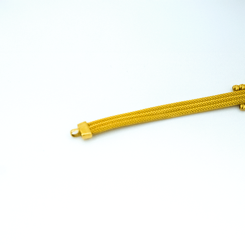 14 Ayar Parlak Işık Altın Bileklik