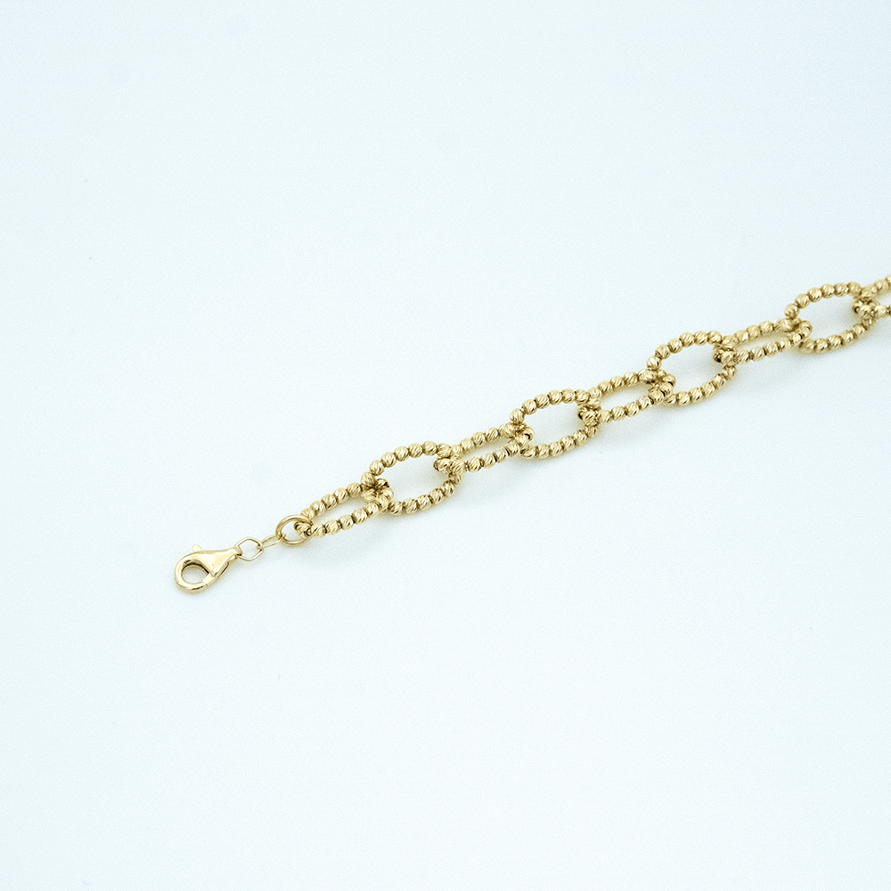 14 Ayar Toplu Zincirli Altın Bileklik