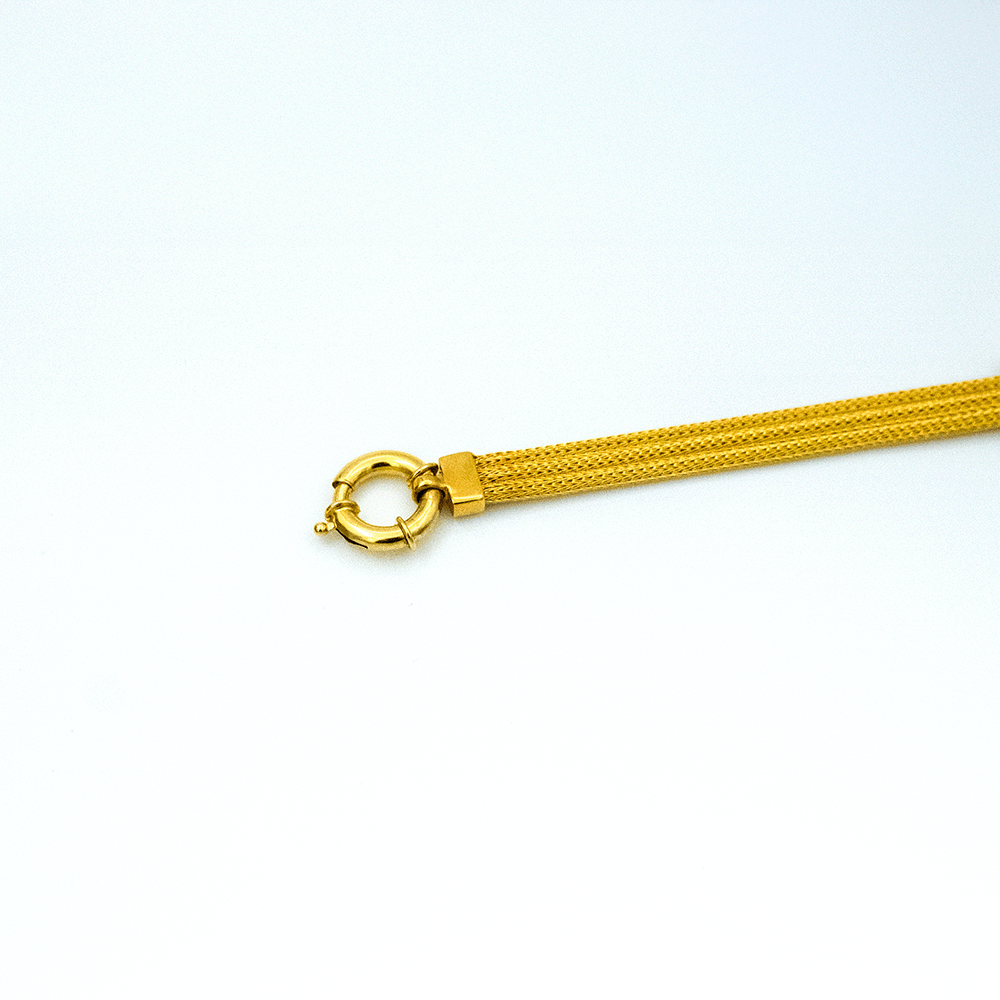 14 Ayar İnce Işık Altın Bileklik