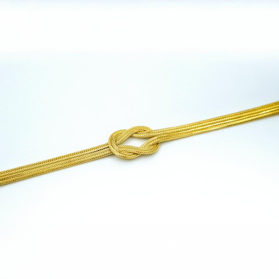 14 Ayar Parlak Yansıma Altın Bileklik