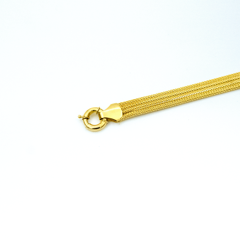 14 Ayar Parlak Yansıma Altın Bileklik