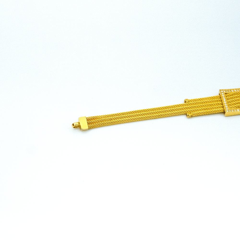 14 Ayar Parlak Anlam Altın Bileklik