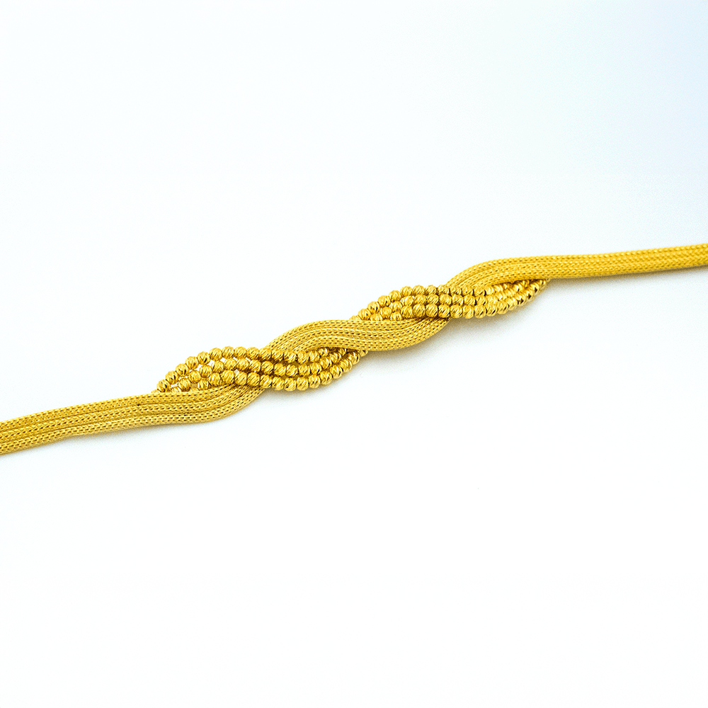 14 Ayar Zarif Işık Altın Bileklik