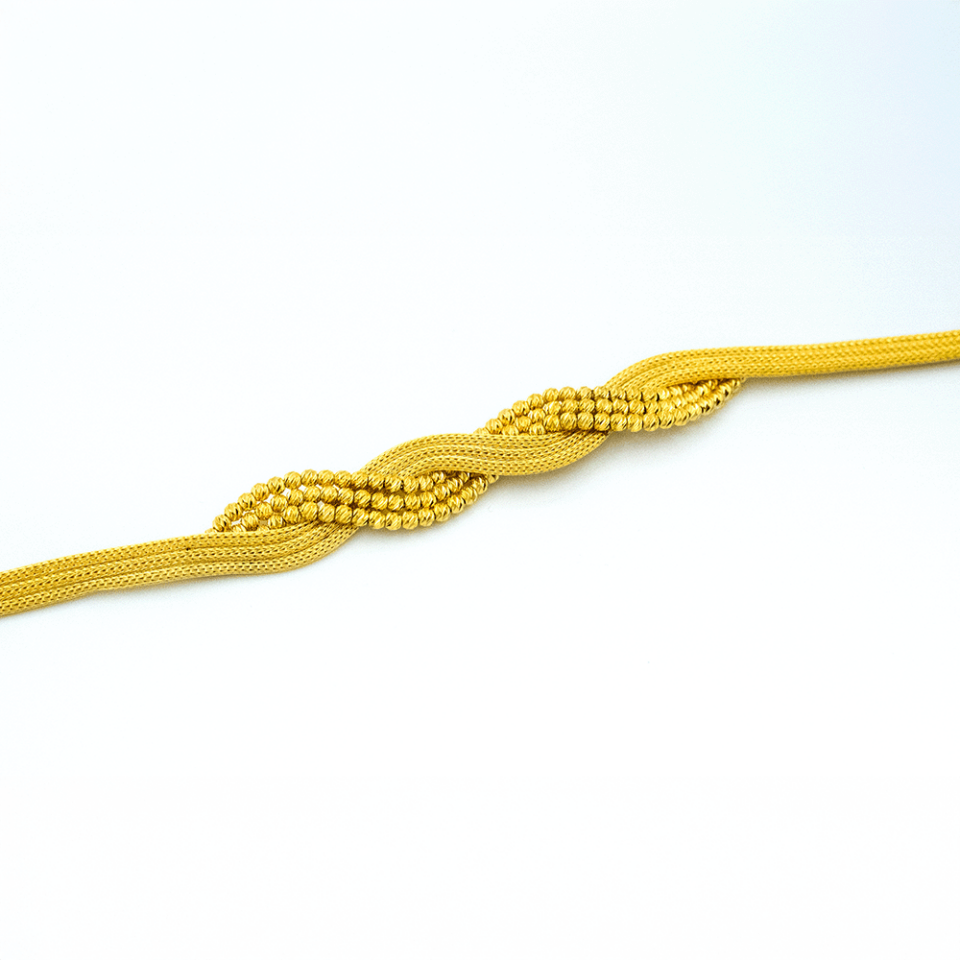 14 Ayar Zarif Işık Altın Bileklik