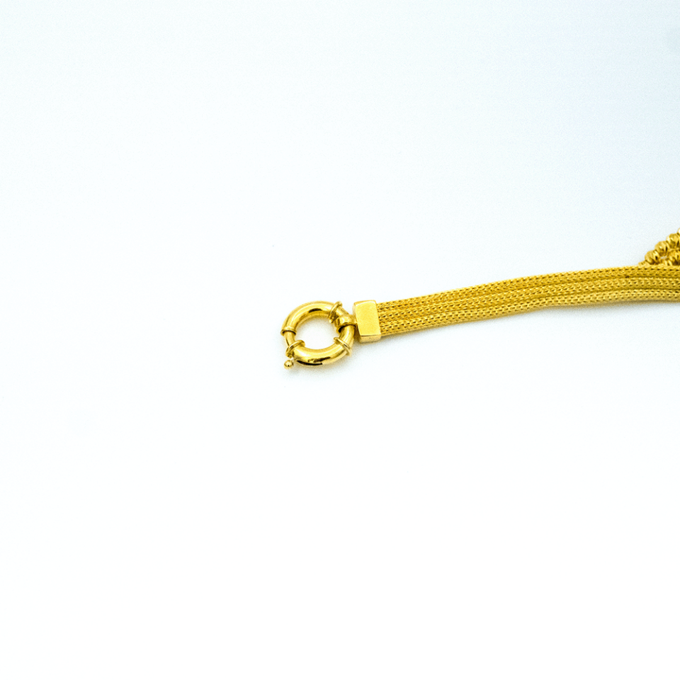 14 Ayar Zarif Işık Altın Bileklik