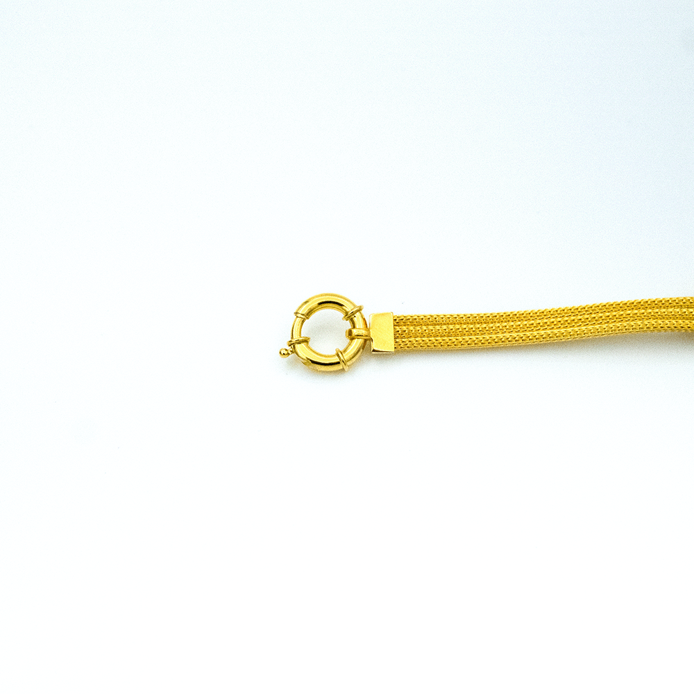 14 Ayar İnce Parıltı Altın Bileklik