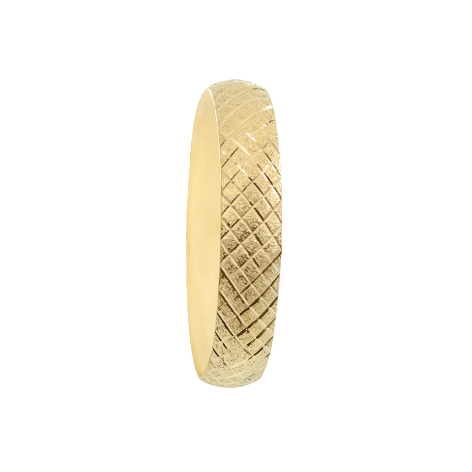 22 Ayar Parıltılı Büyük Baklava Desen Gold Altın Bilezik 100 Gr