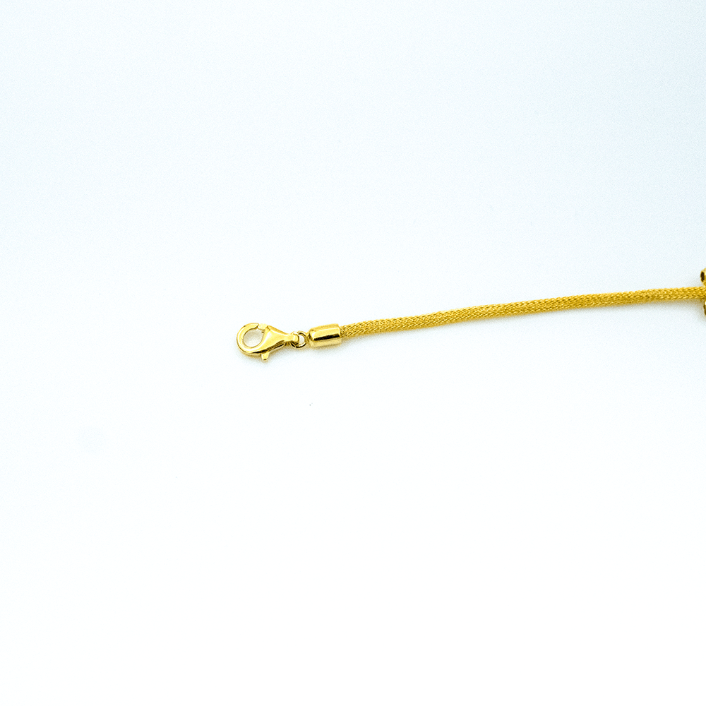 14 Ayar Parıltılı Yansımalar Altın Bileklik